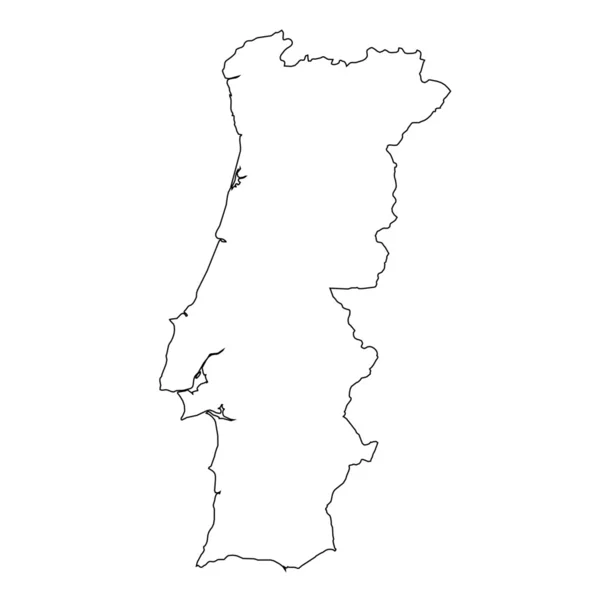 高詳細なポルトガルの国の概要 — ストックベクタ