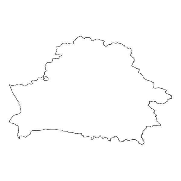 Esquema detallado del país de Belarús — Vector de stock