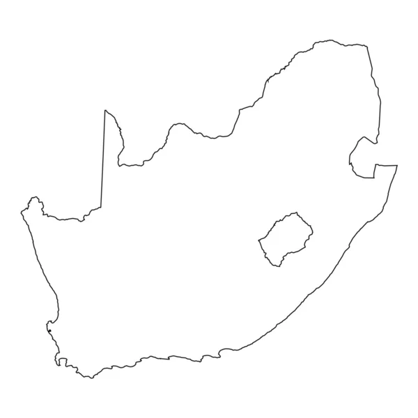 Υψηλής λεπτομερείς διάρθρωσης της χώρας της Νότιας Αφρικής — Διανυσματικό Αρχείο