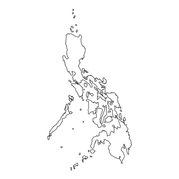 Black and white philippine map | Vector Map Philippines Isolated Vector ...