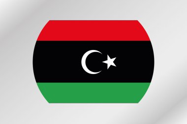 Libya-46 ülkenin bir daire içinde bayrak çizimi