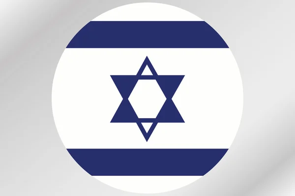 Bandeira Ilustração dentro de um círculo do país de Israel — Fotografia de Stock