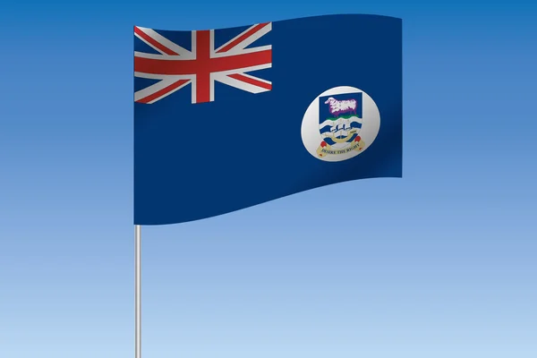 3D Flag Illustration waving in the sky of the country of  Falkla — Stock Photo, Image