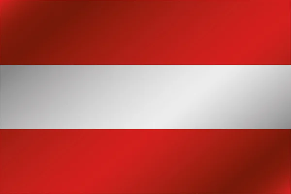 Bandeira ondulada 3D Ilustração do país da Áustria — Fotografia de Stock