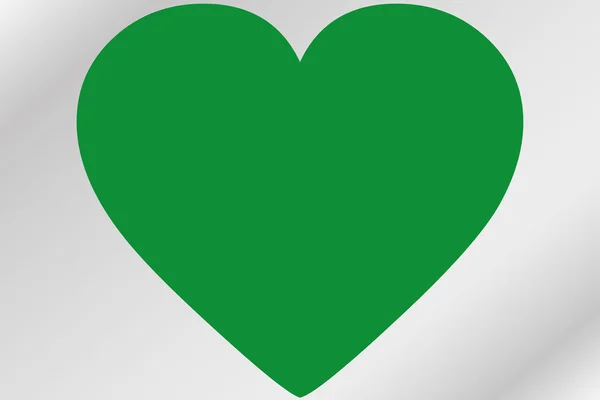 Bandera Ilustración de un corazón con la bandera de Libya-83 —  Fotos de Stock
