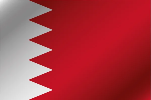 3D Wavy Flag Illustration of the country of  Bahrain — Stock Photo, Image