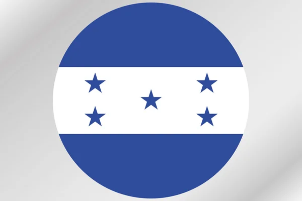 Vlag afbeelding binnen een cirkel van het land van Honduras — Stockfoto