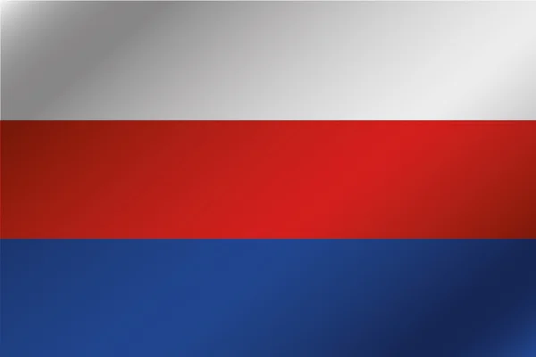 Bandera ondulada 3D Ilustración del país de Serbia — Foto de Stock