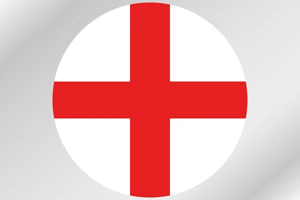 Прапор ілюстрація всередині коло країни Англії — стокове фото