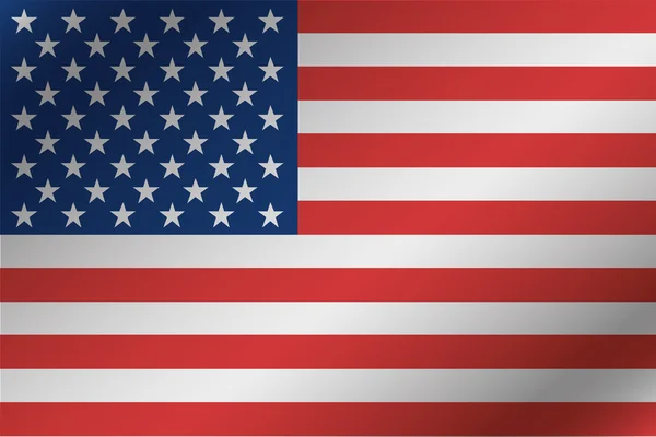 Ilustración de la bandera ondulada 3D del país de Estados Unidos de América — Foto de Stock