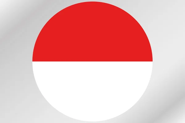Flaga ilustracja w kręgu kraju z Indonezji — Zdjęcie stockowe
