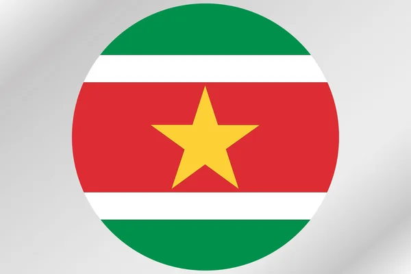 수리남의 국가의 원 안에 깃발 그림 — 스톡 사진
