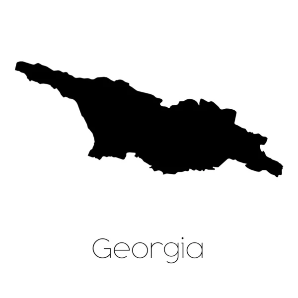 A háttérben az ország Georgia elszigetelt ország alakzat — Stock Fotó
