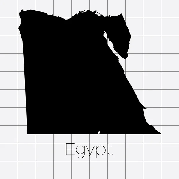 Antecedentes cuadrados con la forma de país de Egipto — Foto de Stock