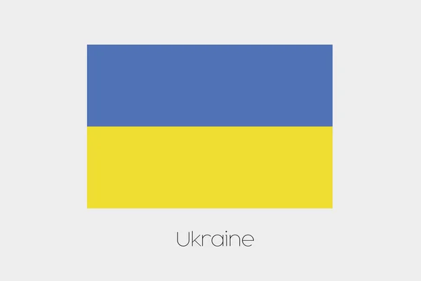 우크라이나의 국가의 이름으로 깃발의 그림 — 스톡 사진