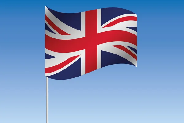 3D Flag Illustration waving in the sky of the country of  United — Stock Photo, Image