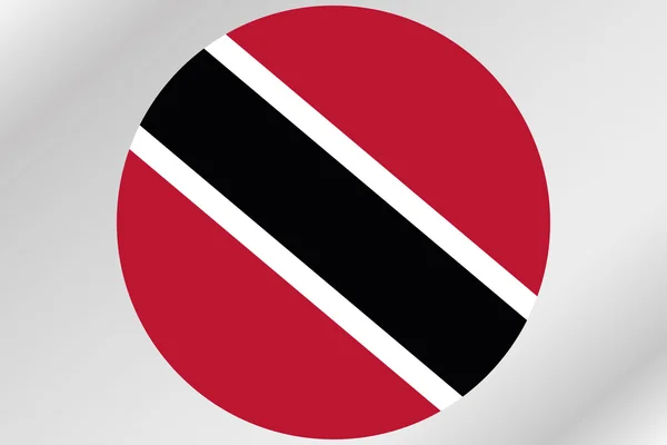 Bandeira Ilustração dentro de um círculo do país de Trinidad an — Fotografia de Stock