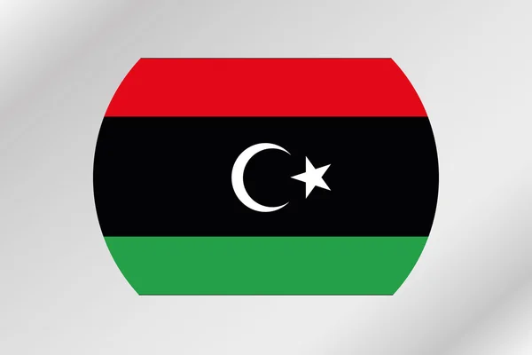 Flag Illustration within a circle of the country of  Libya-46 — Stock Photo, Image