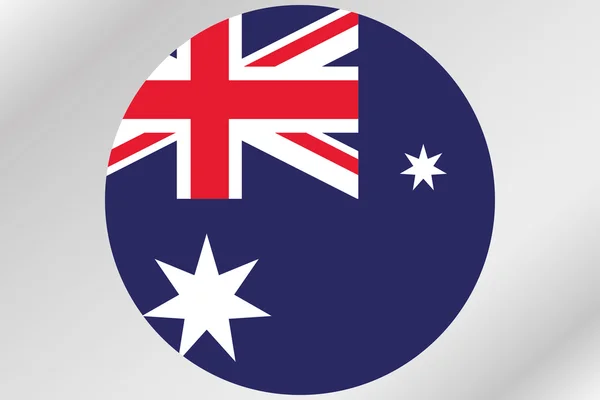 Illustration du drapeau dans un cercle du pays d'Australie — Photo