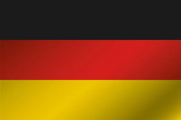 ドイツの国の 3 d の波状旗イラスト — ストック写真
