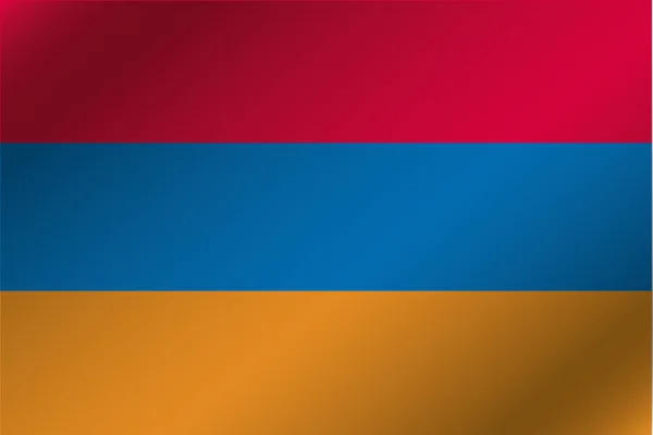 Bandera ondulada 3D Ilustración del país de Armenia — Foto de Stock