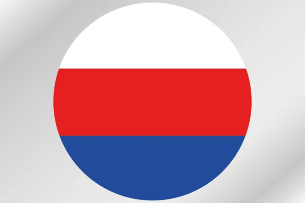 세르비아의 국가의 원 안에 깃발 그림 — 스톡 사진
