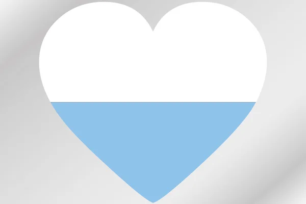 Bandera Ilustración de un corazón con la bandera de San Marino —  Fotos de Stock