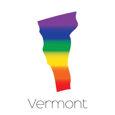 LGBT bayrak Vermont Devlet içinde