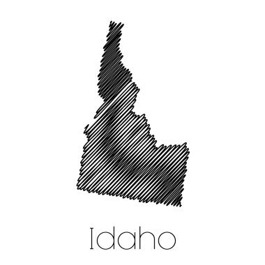 Idaho Eyalet karalanmış şekli