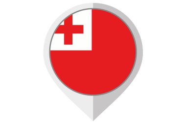Tonga ülke içinde bir sivri bayrağı çizimi