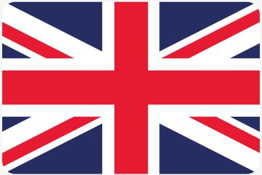 Köşeleri yuvarlatılmış Amerika ülke bayrağı çizimi 