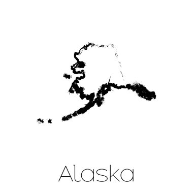 Alaska devlet karalanmış şekli