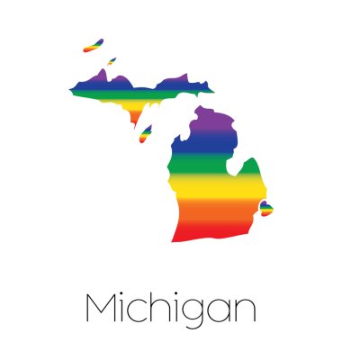 LGBT bayrak Michigan Eyaleti içinde
