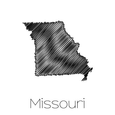 Missouri Devlet karalanmış şekli