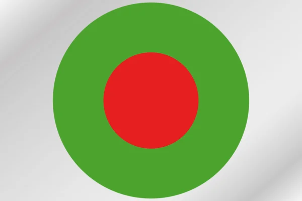 Flag Illustration within a circle of the country of  Bangladesh — Stock Photo, Image