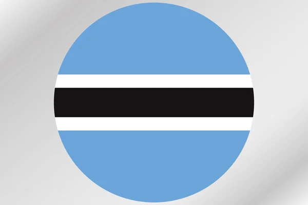 Ilustración de la bandera dentro de un círculo del país de Botswana —  Fotos de Stock