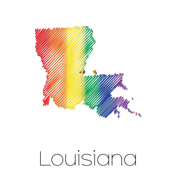 ЛГБТ Настрочити форму штат Луїзіана — стокове фото