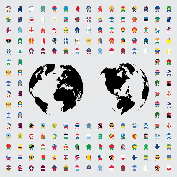 Illustrations of the Flags of the World — Stock Photo, Image