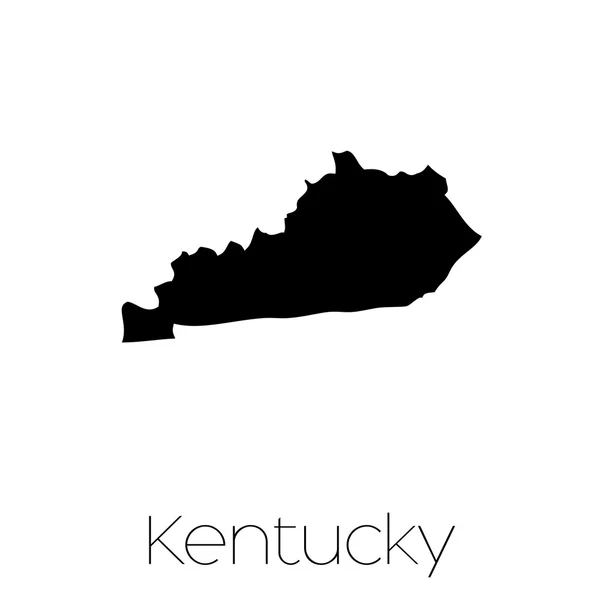 Иллюстрированная форма штата Кентукки — стоковое фото