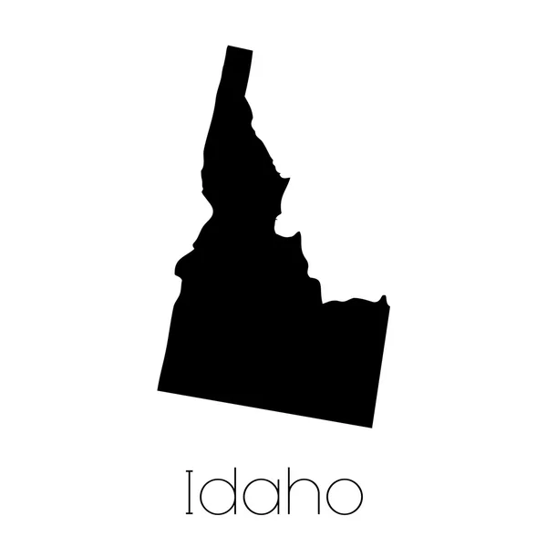 爱达荷州的插图的形状 — 图库照片