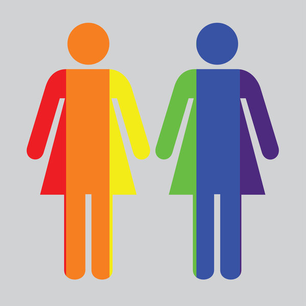 Illustrations of Gay and Lesbian Pictograms