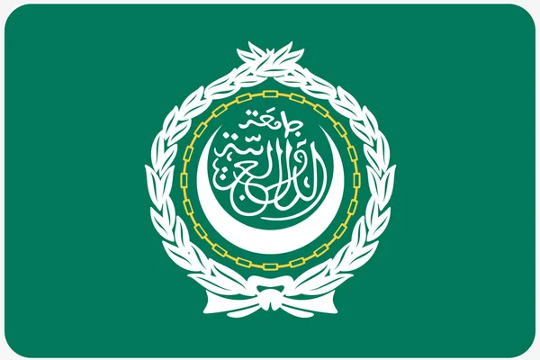 Ilustrasi Bendera dengan sudut bundar dari negara Arab Le — Stok Foto