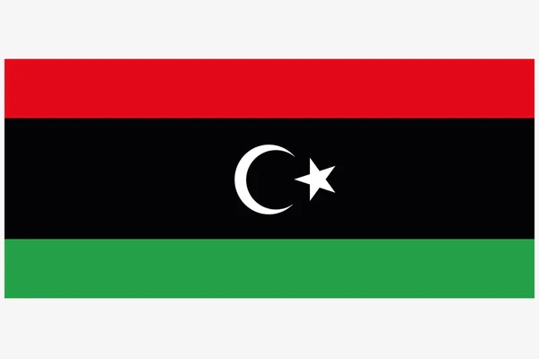 Flag Illustration with rounded corners of the country of Libya-4 — Stock Photo, Image