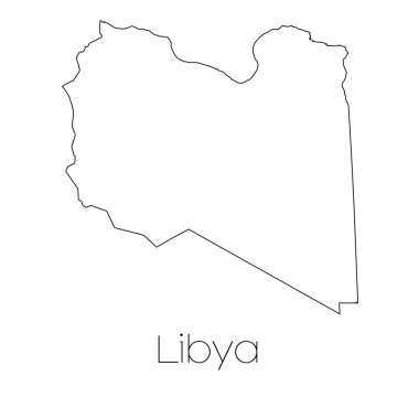 Libya ülke özgeçmişlerine izole ülke şekli