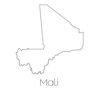 Mali ülke özgeçmişlerine izole ülke şekli