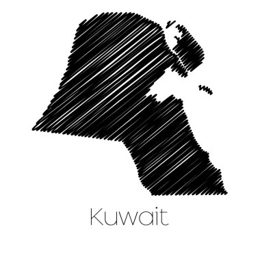 Karalanmış ülke Kuveyt Haritası