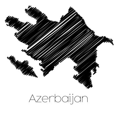 Karalanmış ülke Azerbaycan Haritası