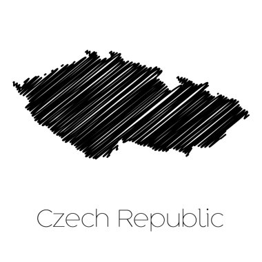 Karalanmış ülke Çek Cumhuriyeti haritası