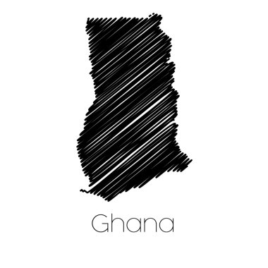 Gana ülke karalanmış Haritası