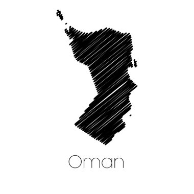 Karalanmış ülke Umman Haritası